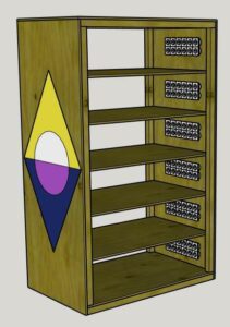 Drawning of the charging station